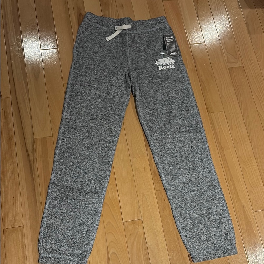 Kids Original Roots Salt & Pepper Sweatpants / Jogger - size Y14 - Picture 1 of 14
